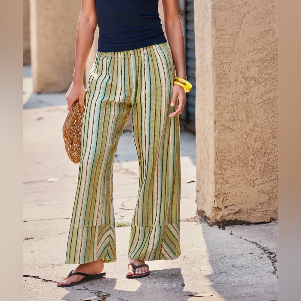 Free People Day’s End Striped Pants. 
Color - camo combo